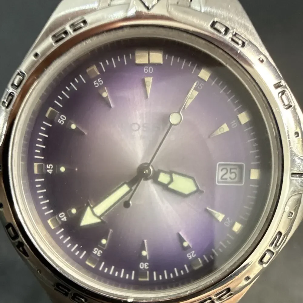 Men’s Fossil PR-5187 New Battery Purple Sunburst 40mm Case 7.5-7.75” Band (E8)